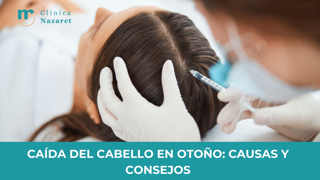 Tratamiento capilar para prevenir la caída del cabello en otoño y fortalecer el cuero cabelludo.