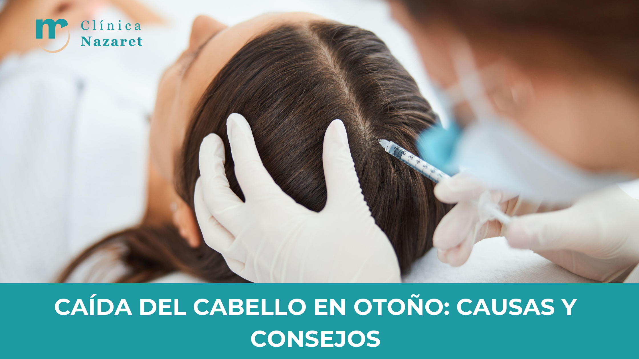 Tratamiento capilar para prevenir la caída del cabello en otoño y fortalecer el cuero cabelludo.